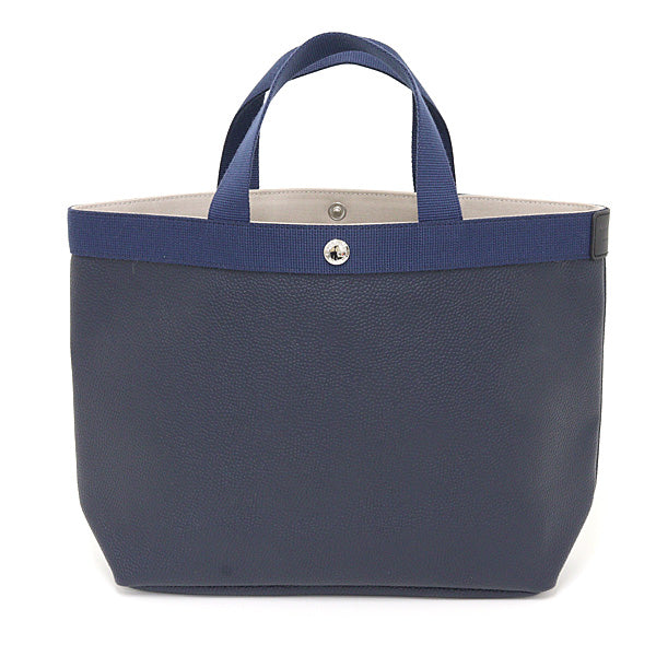 Herve Chapelier Tote Bag Coated Canvas Square Tote 704GP MSize Navy Women