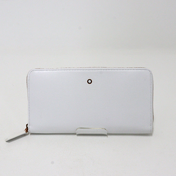MONTBLANC Purse Long Wallet Tribute U010723 Leather white Women