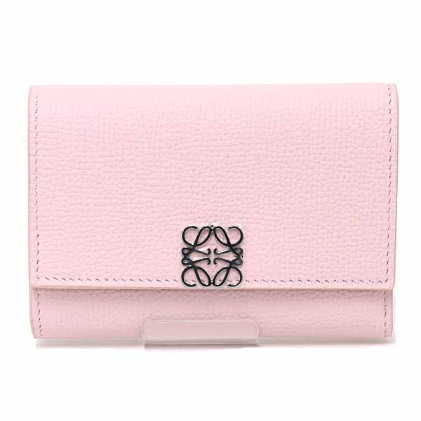 LOEWE Tri-fold Anagram Vertical Wallet Small C821S33X12 Calf leather Blossom