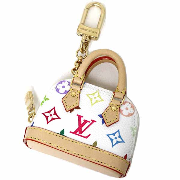 LOUIS VUITTON LV x TM Bag Charm Micro Alma Keychain M02458 Monogram Multi-Color