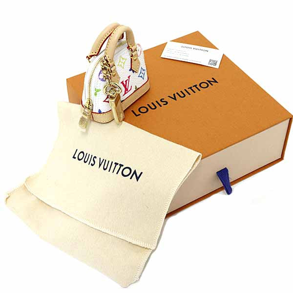 LOUIS VUITTON LV x TM Bag Charm Micro Alma Keychain M02458 Monogram Multi-Color
