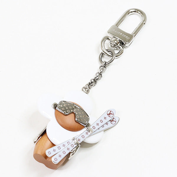 LOUIS VUITTON Bag charm Vivienne on the Slope LV SKI M03229 Accessories white