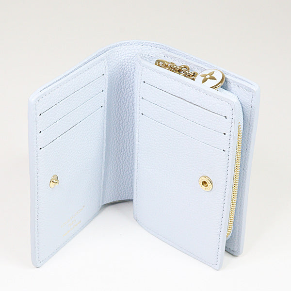 LOUIS VUITTON Wallet Portefeiulle Claire M14656 Monogram Empreinte Azure blue