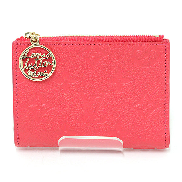 LOUIS VUITTON Wallet Portefeiulle Lisa M28271 Monogram Empreinte Strawberry pink