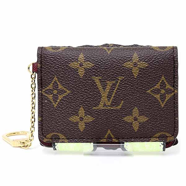 LOUIS VUITTON Card Case Pauket Purse Cat M25732 Wallet Leather multicolor Women