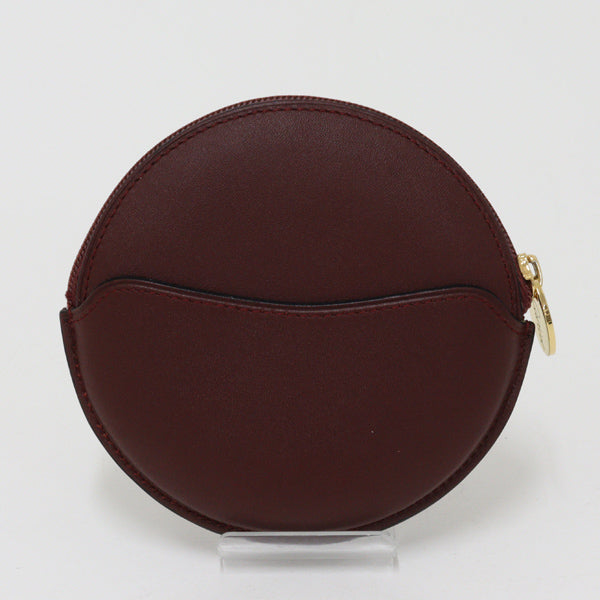 CARTIER Coin purse Wallet Must Line Leather wine-red Unisex