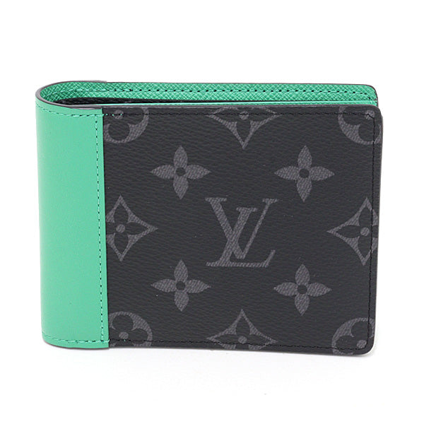 LOUIS VUITTON wallet Portefeiulle Slender M25849 Monogram Eclipse Bamboo Green