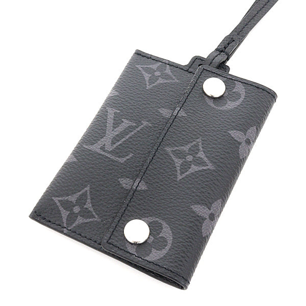 LOUIS VUITTON Card Case Taigarama Monogram Porto Carte Onstrap M83155 Noir Black