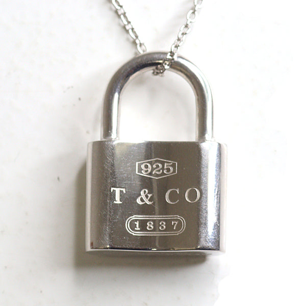 TIFFANY&Co. Necklace Jewelry Cadena Pendant 1837 Silver925 Women 9.1g