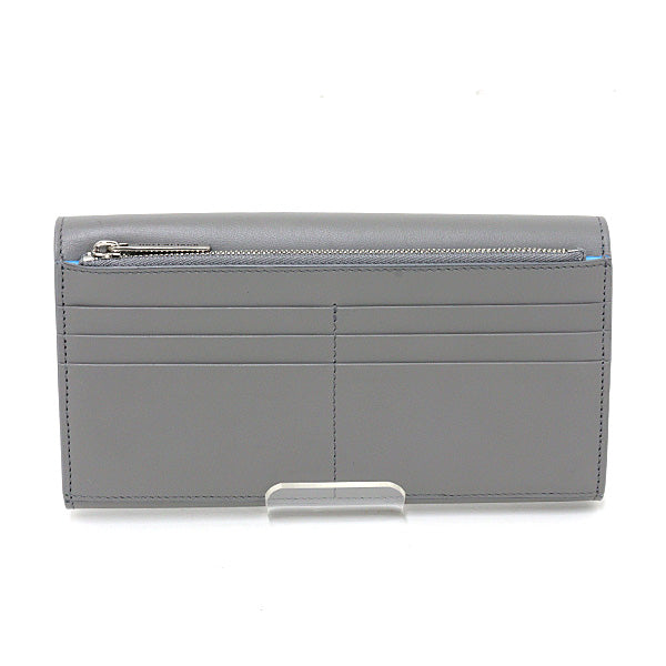 BALENCIAGA Purse Envelope Long Wallet Card Holder 7861712 Calf leather Gray