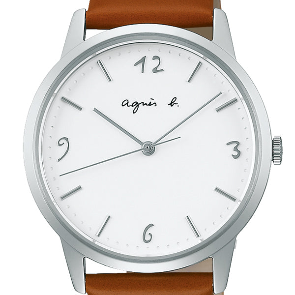 agnes b. FBSK938 Unused Marcello Quartz Hardlex White SS Women Wrist watch