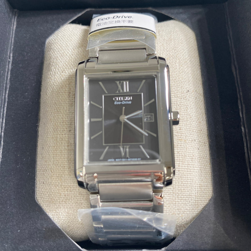 CITIZEN FRA59-2431 Wrist watch Eco Drive Black SS Analog Men Unused