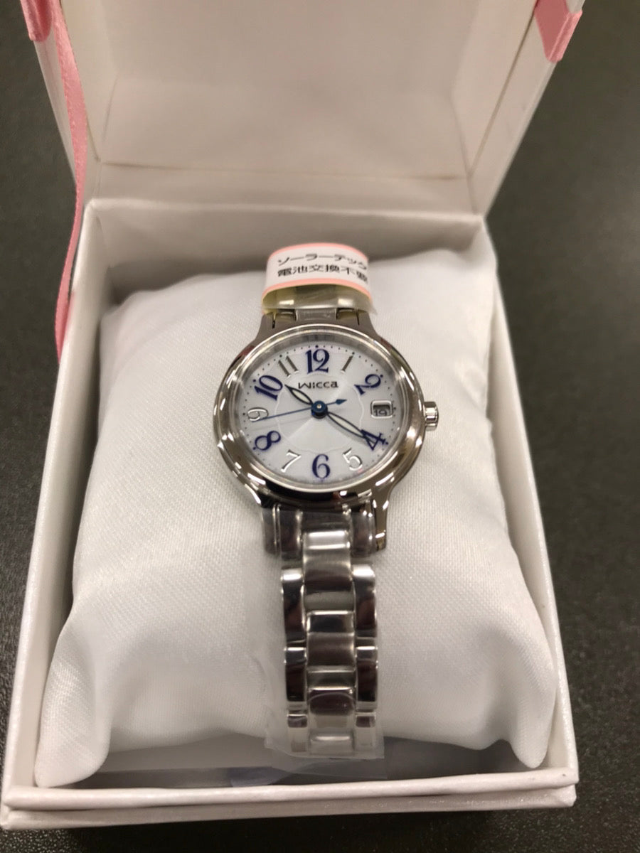 CITIZEN KH4-912-13 Wrist watch Wicca Solar-Tech Silver SS Analog Women Unused