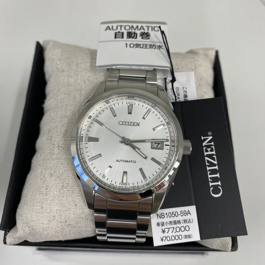 CITIZEN NB1050-59A Unused Automatic Sapphire glass Silver SS Men Wrist watch