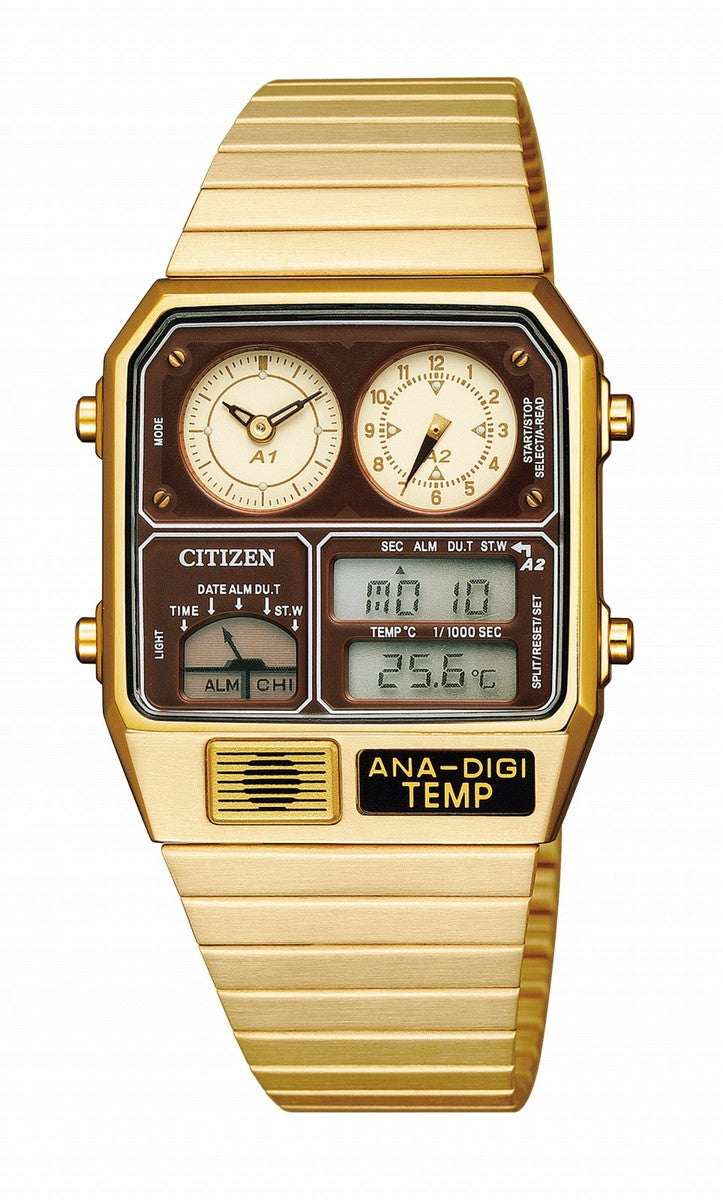 CITIZEN JG2103-72X Wrist watch ANADIGI TEMP Quartz Ivory SS Analog Men Unused