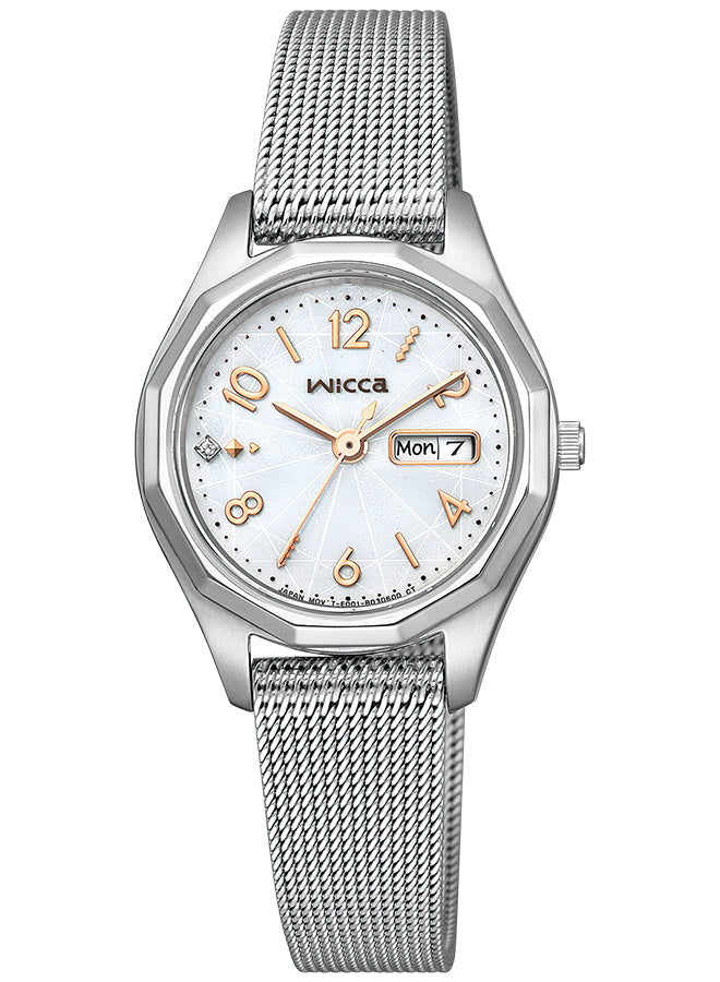 CITIZEN KH3-517-11 Wrist watch Wicca Solar Tech Silver SS Analog Women Unused