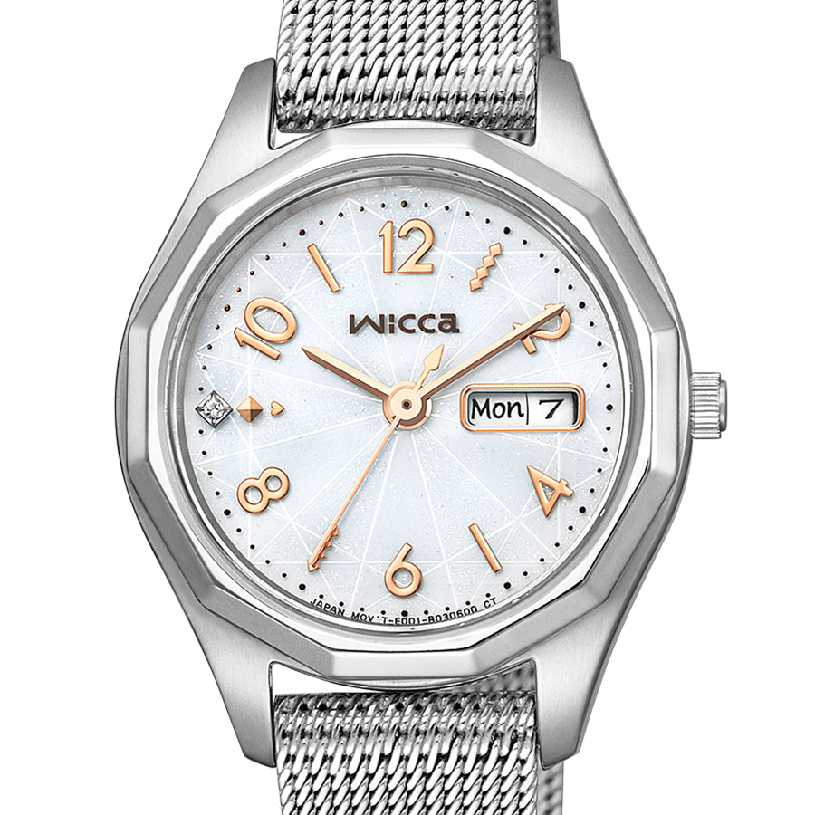 CITIZEN KH3-517-11 Wrist watch Wicca Solar Tech Silver SS Analog Women Unused