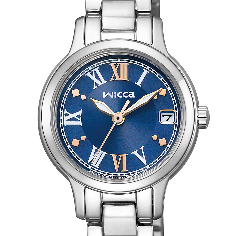 CITIZEN KH4-912-71 Wrist watch Wicca Solar Tec Blue SS Analog Women Unused