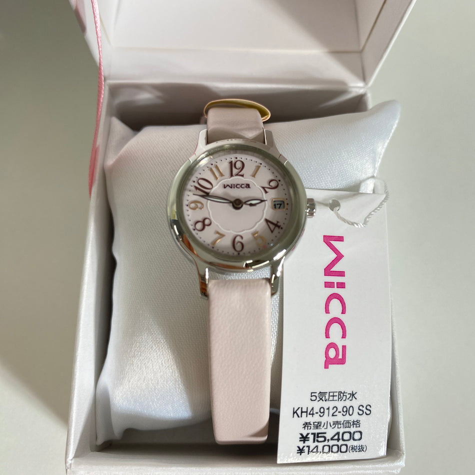 CITIZEN KH4-912-90 Wrist watch Wicca Solar-Tech Pink SS Analog Women Unused