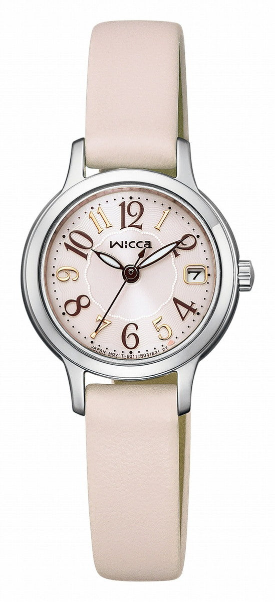 CITIZEN KH4-912-90 Wrist watch Wicca Solar-Tech Pink SS Analog Women Unused