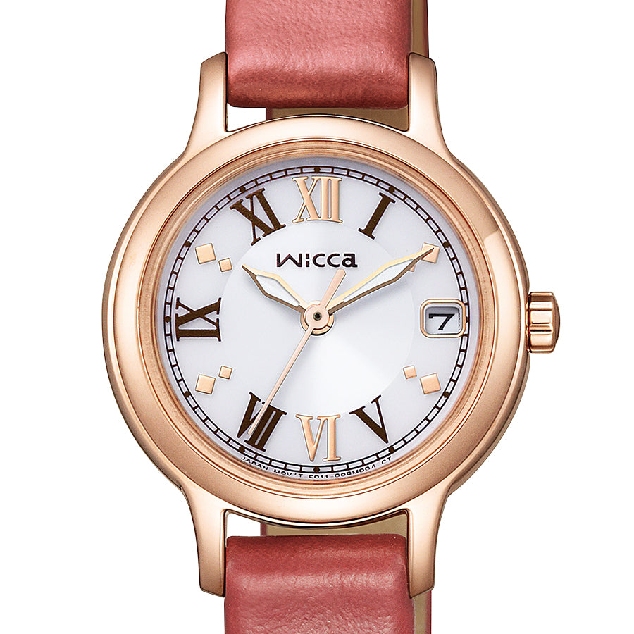 CITIZEN KH4-963-14 Wrist watch Wicca Solar Tec White SS Analog Women Unused