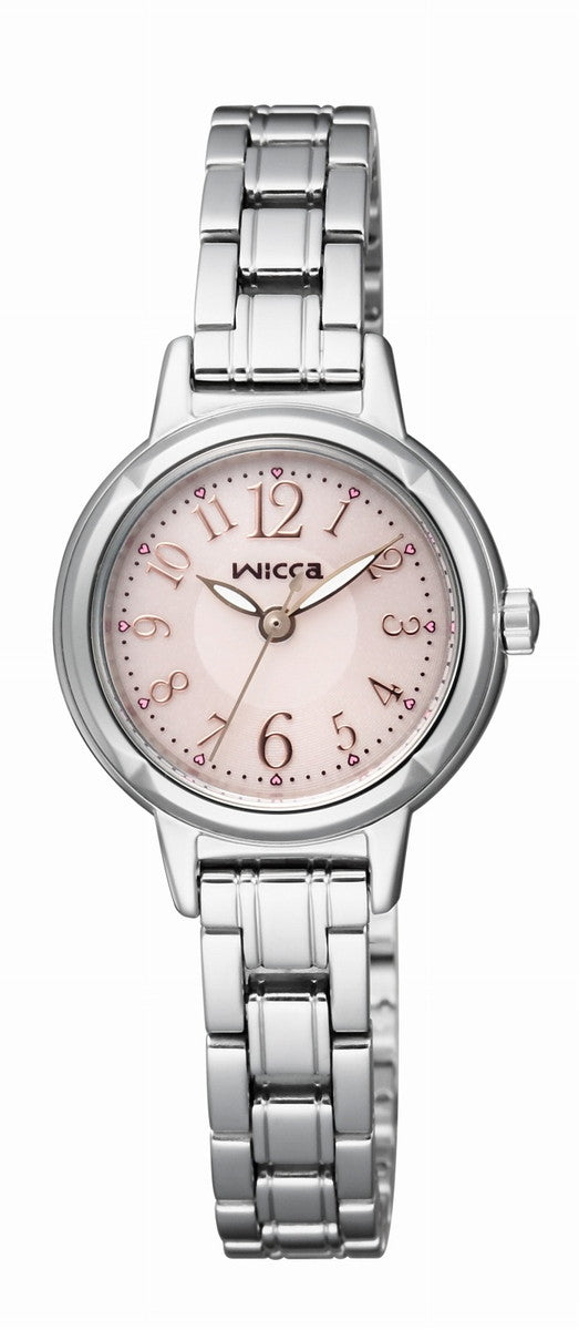 CITIZEN KH9-914-91 Wrist watch Wicca Solar Pink SS Analog Women Unused