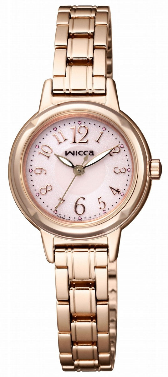 CITIZEN KH9-965-91 Wrist watch Wicca Solar Pink SS Analog Women Unused