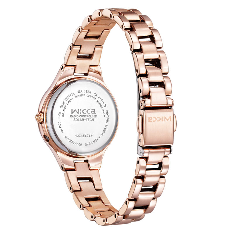CITIZEN KS1-864-11 Wrist watch Wicca Solar Crystal Silver lame Women Unused
