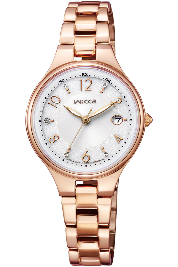CITIZEN KS1-864-13 Wrist watch Wicca Solar Tech Silver SS Analog Women Unused