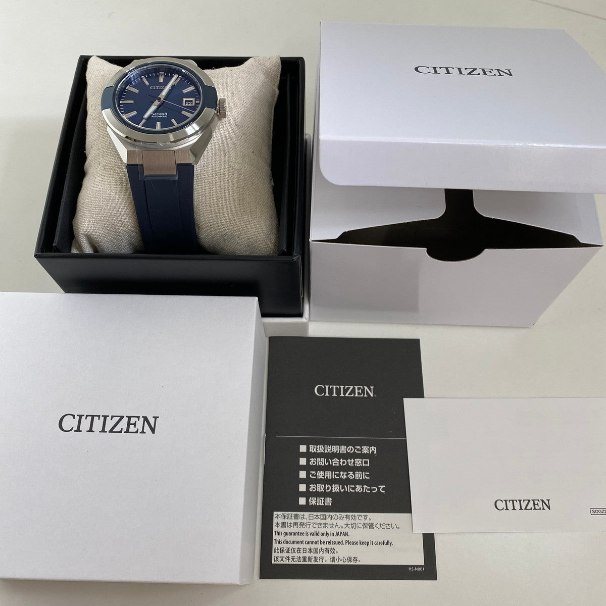 CITIZEN NA1005-17L Unused Series 8 Automatic Sapphire glass Blue Men Wrist watch