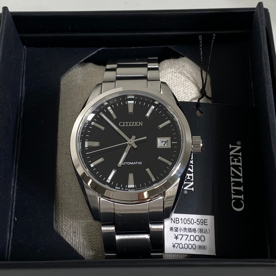 CITIZEN NB1050-59E Wrist watch COLLECTION Automatic Black SS Analog Men Unused
