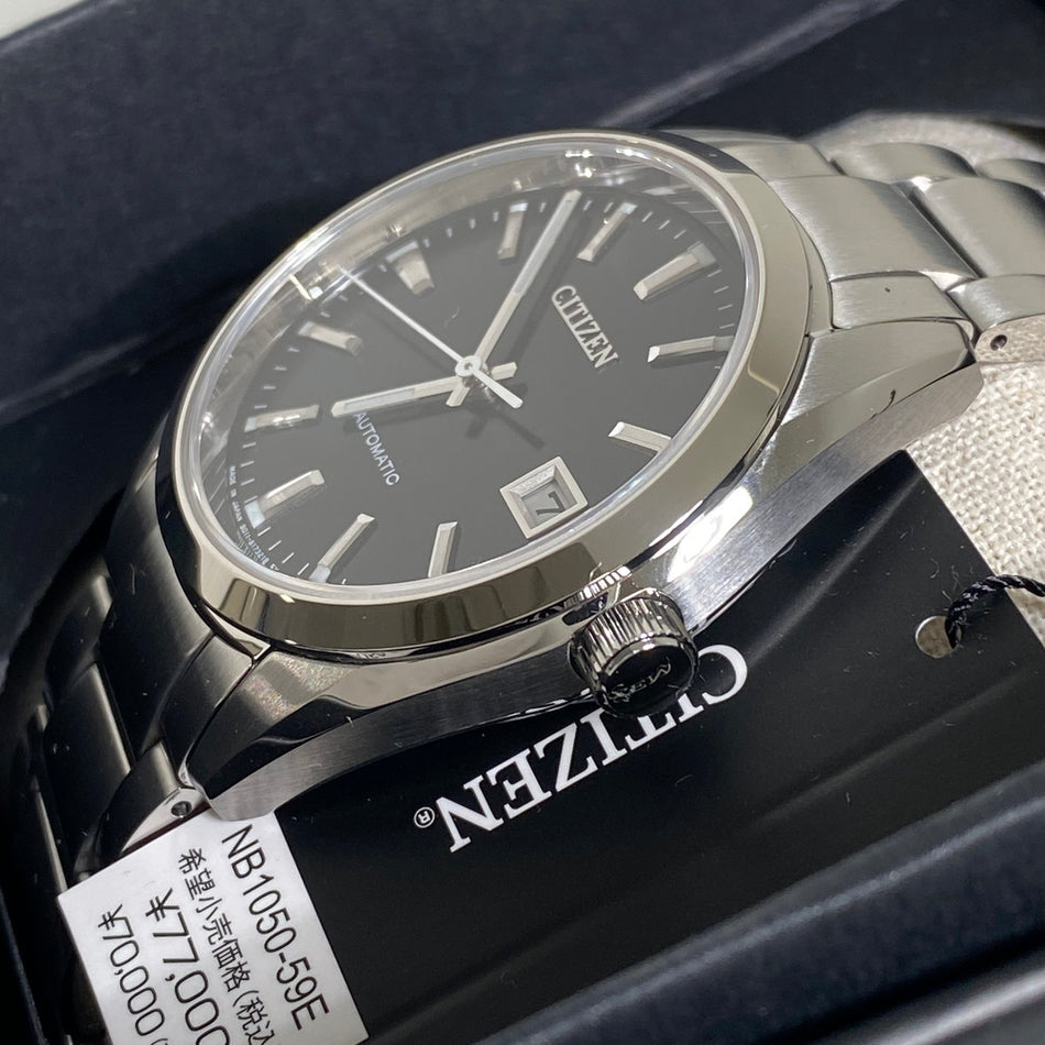 CITIZEN NB1050-59E Wrist watch COLLECTION Automatic Black SS Analog Men Unused