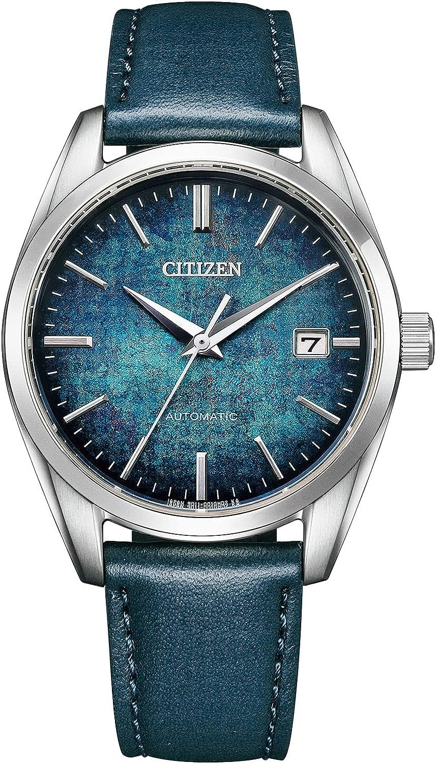 CITIZEN NB1060-12L Unused Automatic Sapphire glass Navy SS Men Wrist watch