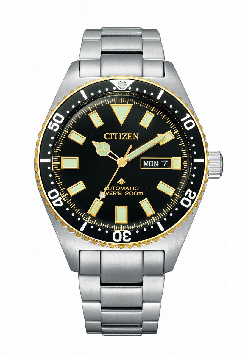 CITIZEN NY0125-83E Unused PROMASTER Automatic Crystal glass Black Men Watch