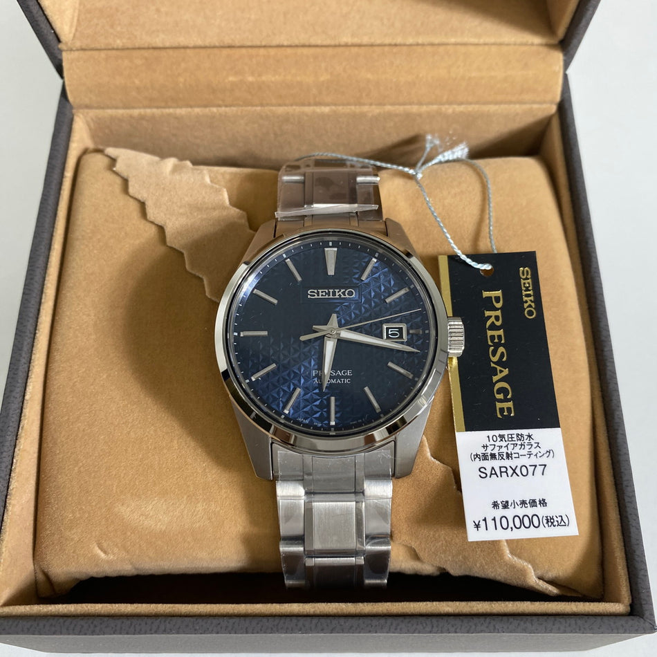 SEIKO SARX077 Wrist watch PRESAGE PRESTIGE LINE Automatic Blue SS Men Unused