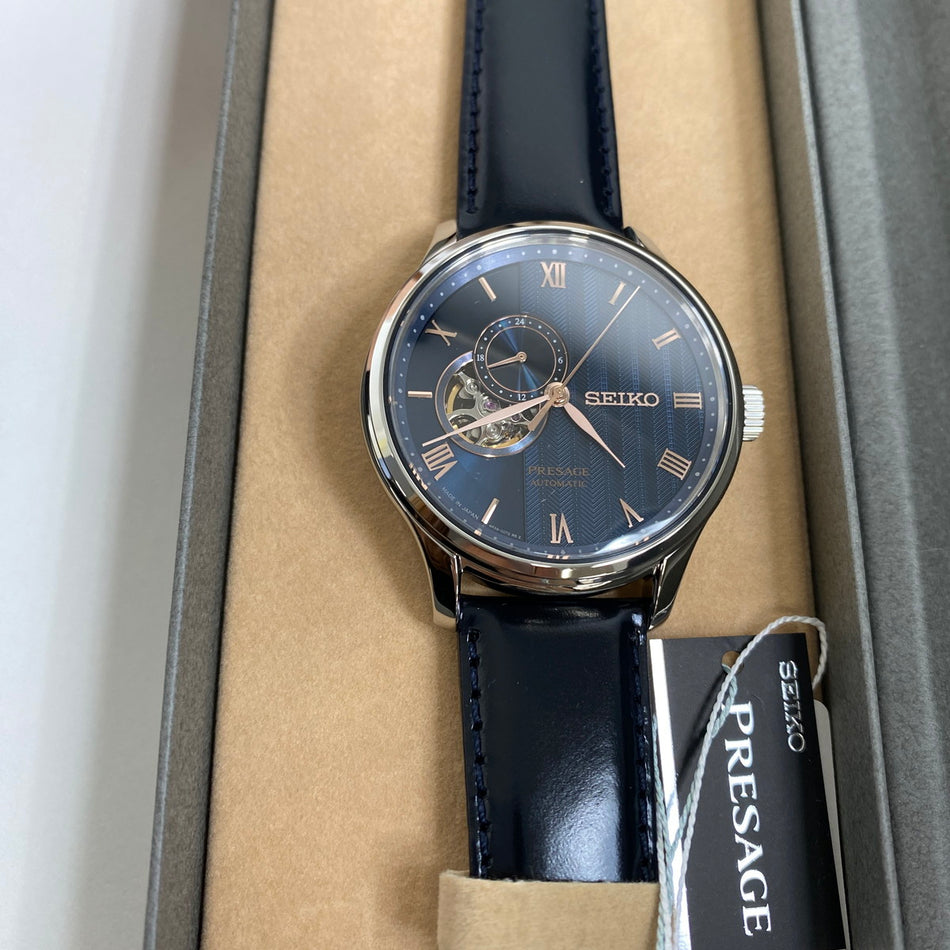 SEIKO SARY187 Wrist watch PRESAGE BASIC LINE Automatic Navy SS Men Unused