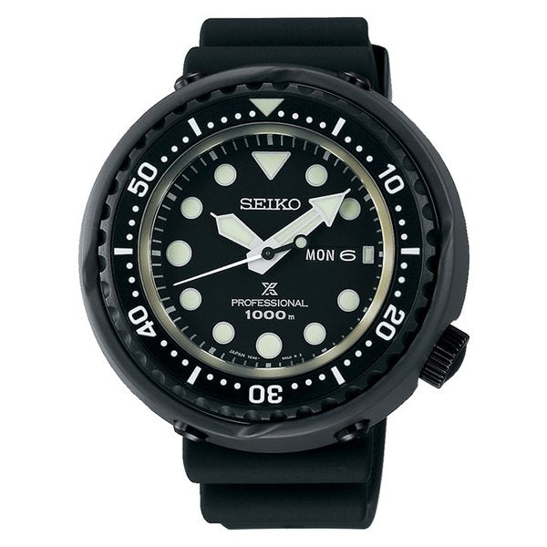SEIKO SBBN047 Wrist watch PROSPEX MARINE MASTER Quartz Black Titanium Men Unused