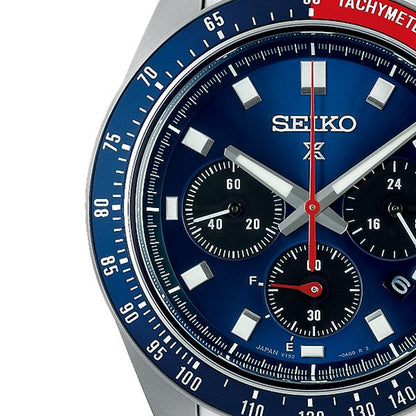 SEIKO SBDL097 Unused PROSPEX SPEED TIMER Chronograph Solar Blue Men Wrist watch