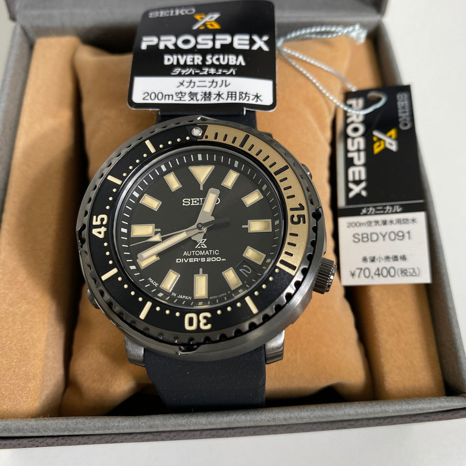 SEIKO SBDY091 Wrist watch PROSPEX DIVER SCUBA Automatic Black SS Men Unused