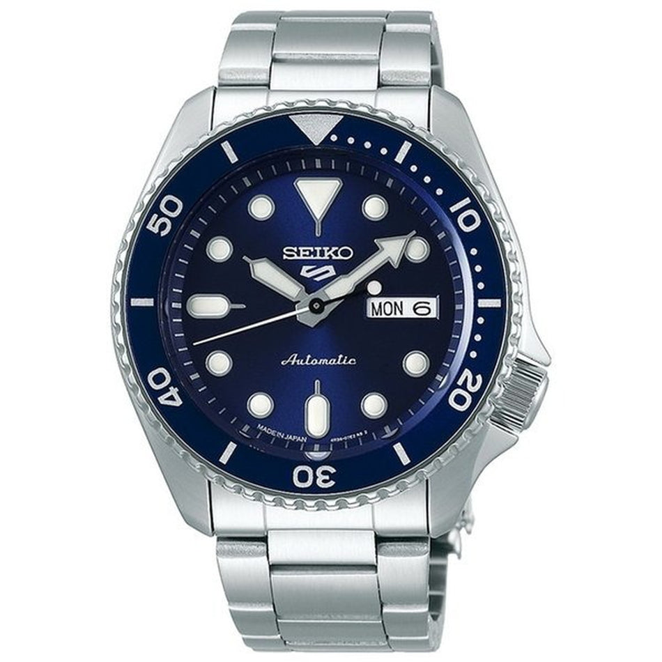 SEIKO SBSA001 Wrist watch 5 SPORTS Automatic Hardlex Navy SS Analog Men Unused