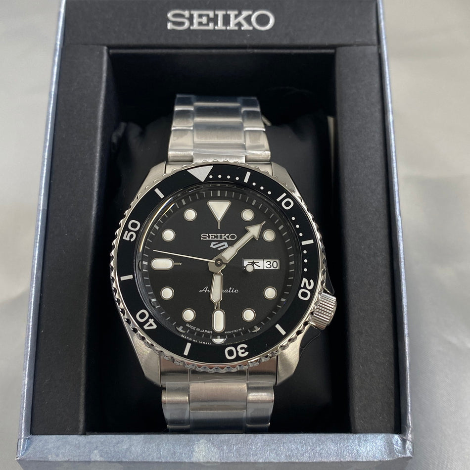 SEIKO SBSA005 Wrist watch 5 SPORTS Automatic Hardlex Black SS Analog Men Unused