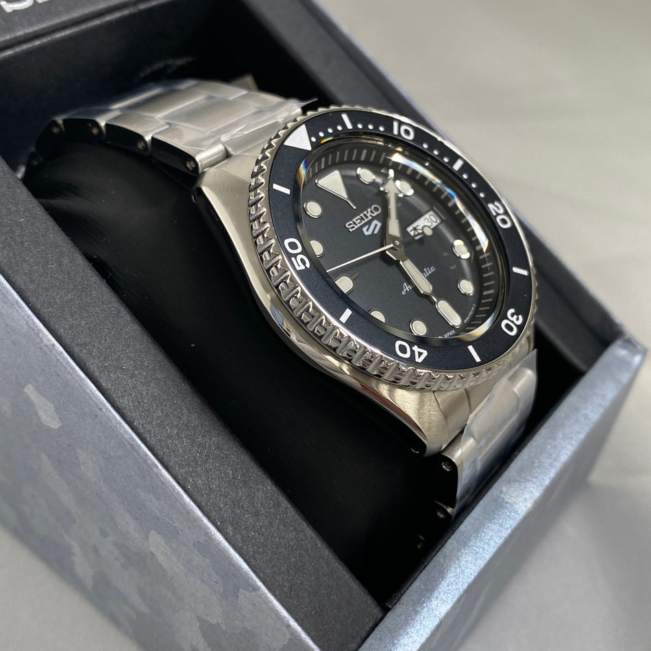 SEIKO SBSA005 Wrist watch 5 SPORTS Automatic Hardlex Black SS Analog Men Unused