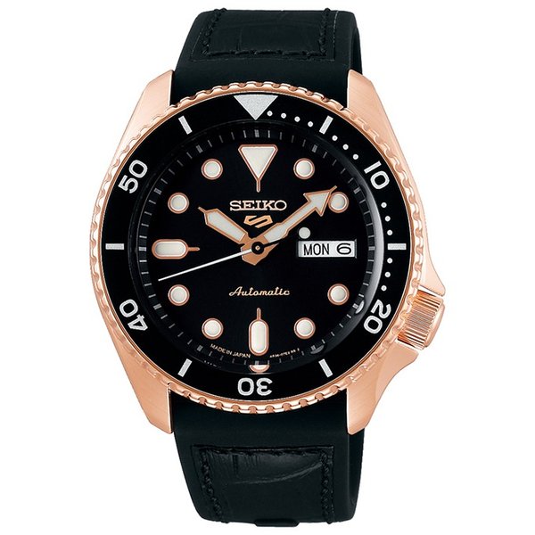 SEIKO SBSA028 Wrist watch 5 SPORTS Automatic Hardlex Black SS Analog Men Unused