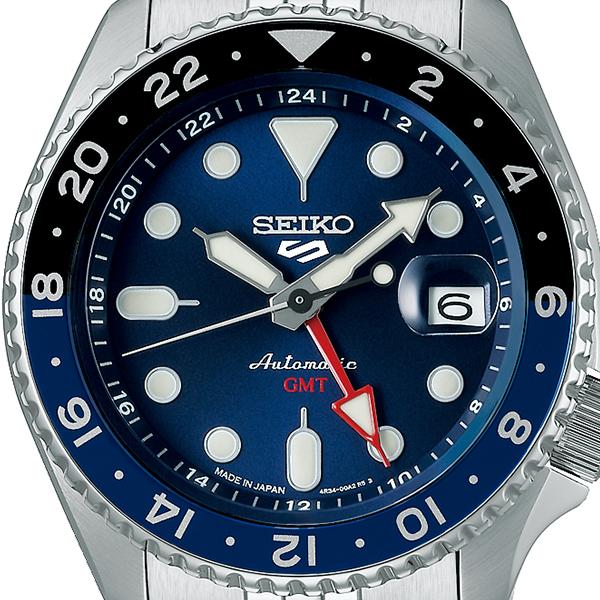 SEIKO SBSC003 Wrist watch 5 SPORTS Automatic Blue SS Analog Men Unused