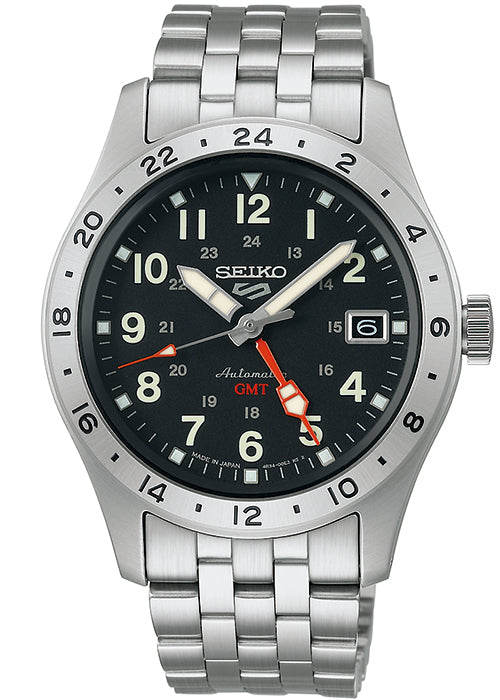 SEIKO SBSC011 Wrist watch 5 SPORTS Field Street Style Automatic Black Men Unused
