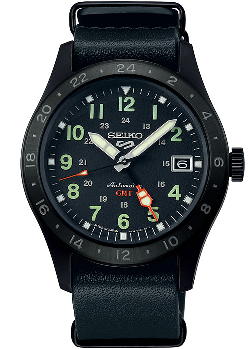 SEIKO SBSC013 Wrist watch 5 SPORTS Field Street Style Automatic Black Men Unused