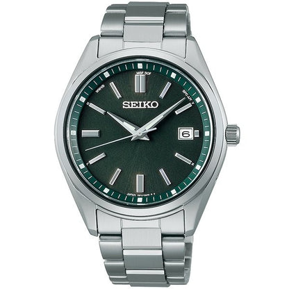 SEIKO SBTM319 Unused Solar Sapphire glass green SS Analog Men Wrist watch