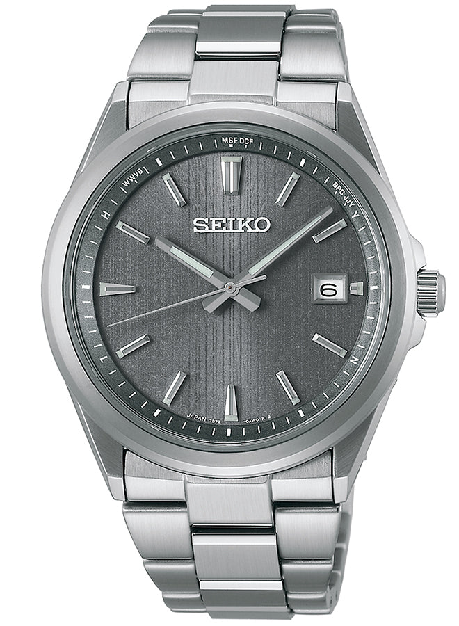 SEIKO SBTM347 Wrist watch SELECTION S series Solar Gray SS Analog Men Unused