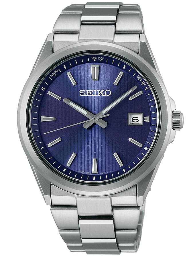 SEIKO SBTM349 Wrist watch SELECTION S series Solar Blue SS Analog Men Unused