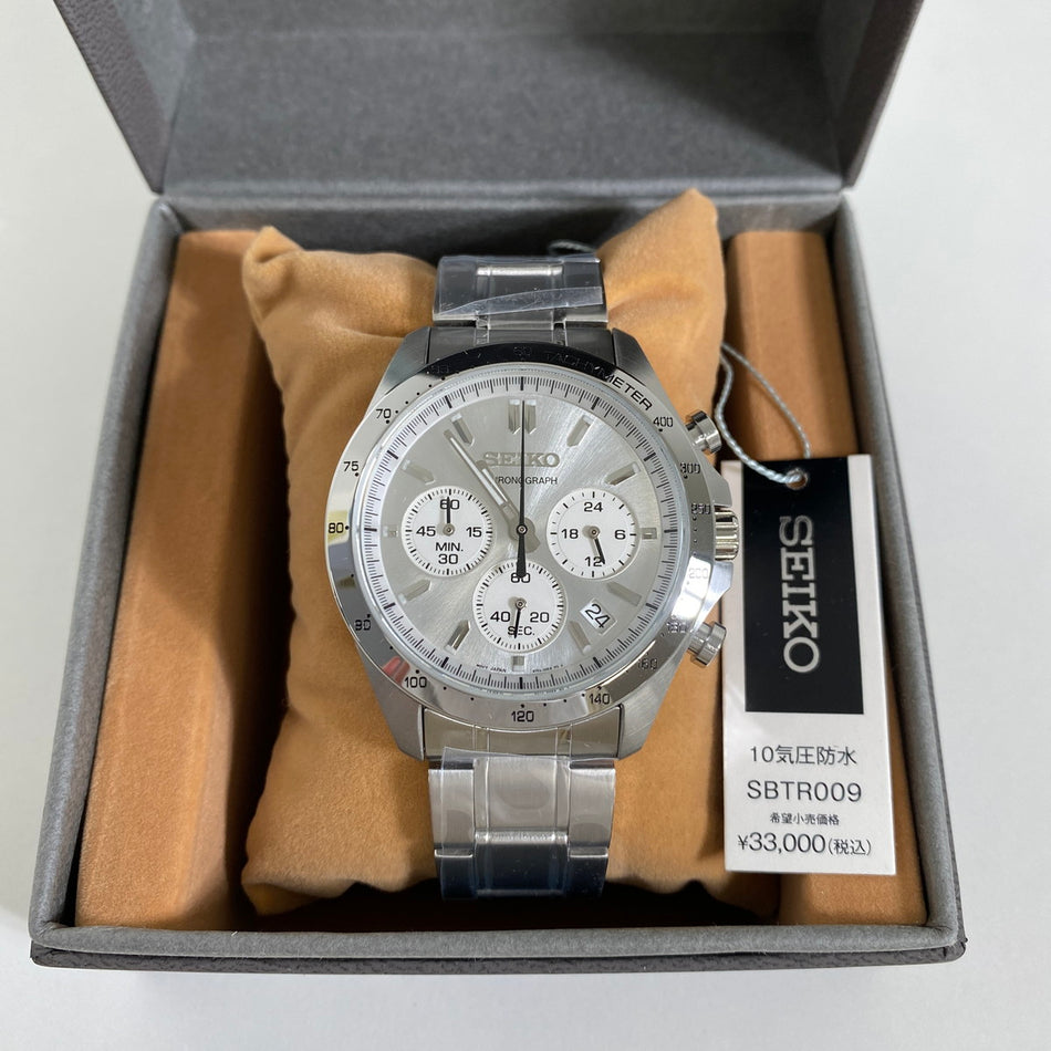 SEIKO SBTR009 Wrist watch SELECTION Chronograph Quartz Silver SS Men Unused
